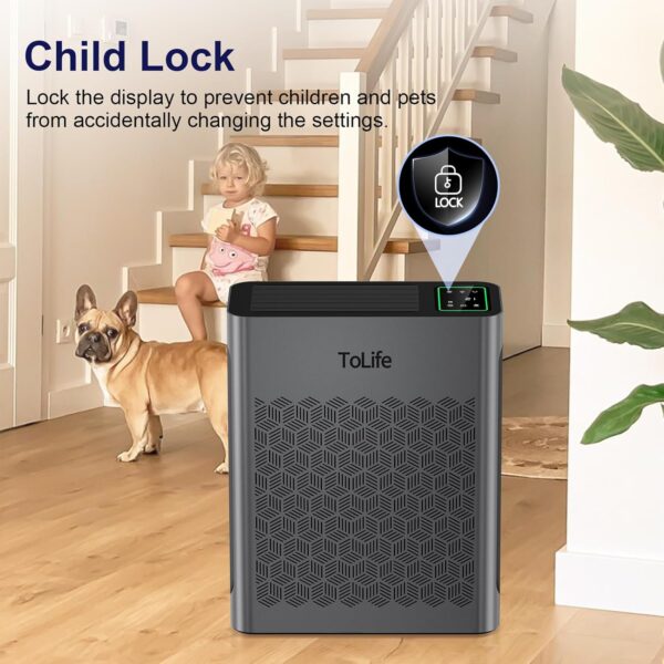 ToLife Large Room Air Purifier with PM 2.5 Display - Image 7