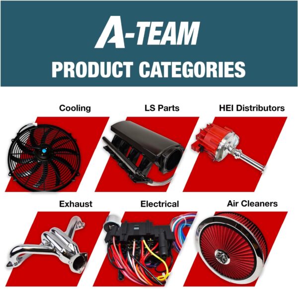 A-Team Performance High Flow Air Cleaner Kit - 14"x3" Black - Image 6