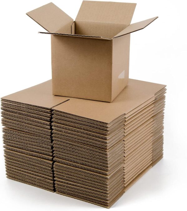 Small 5x5x5 Inch Corrugated Cardboard Boxes, 25 Pack