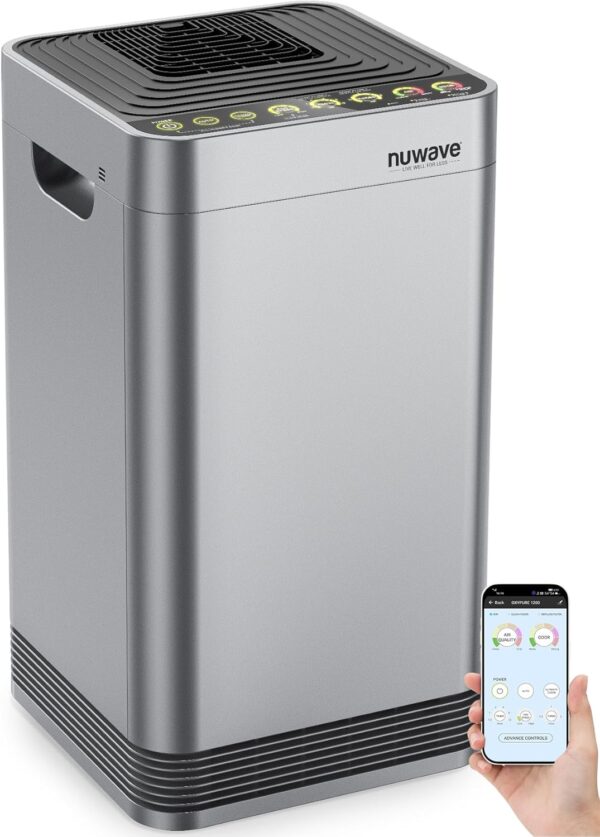 Nuwave Oxypure Smart Air Purifier: 5 Stage Tower Filter