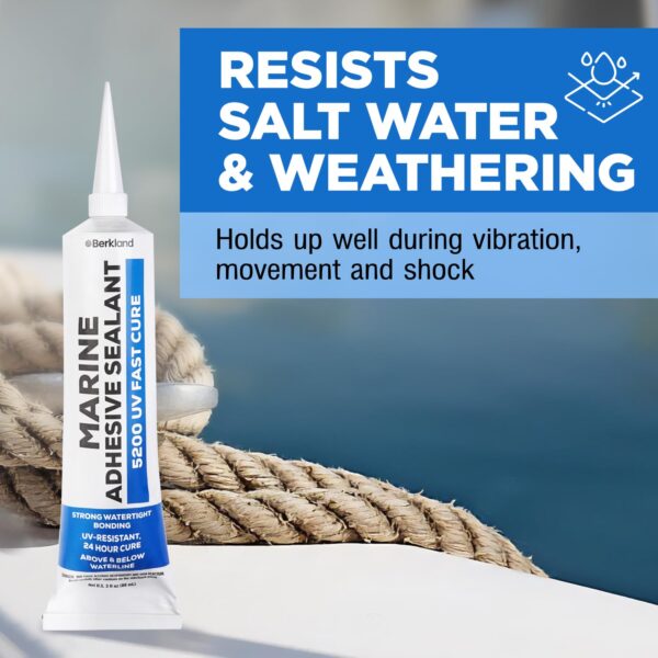 Marine Adhesive Sealant 5200 Fast Cure (White) - 3 oz - Image 5