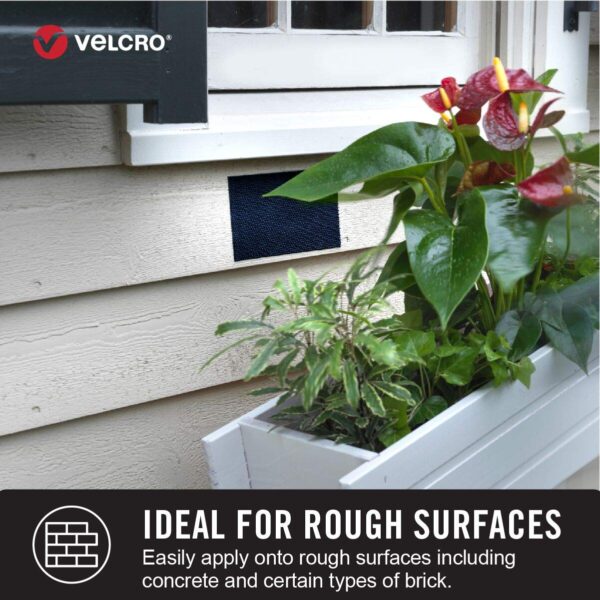 VELCRO Brand Outdoor Heavy Duty Strips | 4 x 1 Inch | Set of 10 | Holds 15 lbs - Image 4