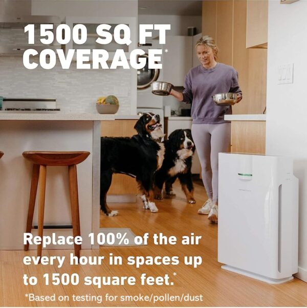 HATHASPACE Smart Air Purifier - True HEPA, Allergies, Smoke, Pets - 1500 Sq. Ft. - Image 5