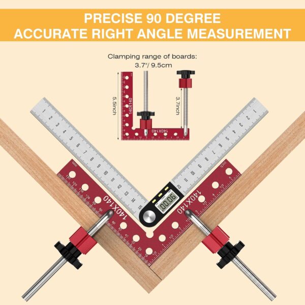 Woodworking Corner Clamp, 90 Degree Aluminum Alloy (4pack) - Image 3
