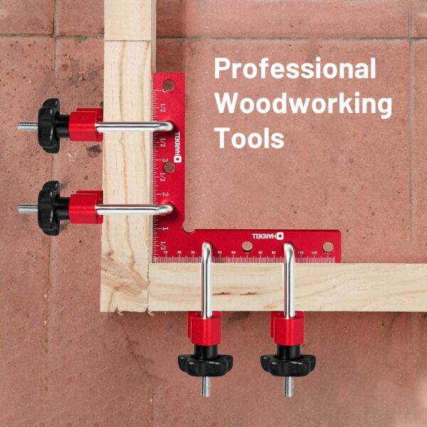 HARDELL 90 Degree Positioning Squares for Woodworking Corners - Image 6