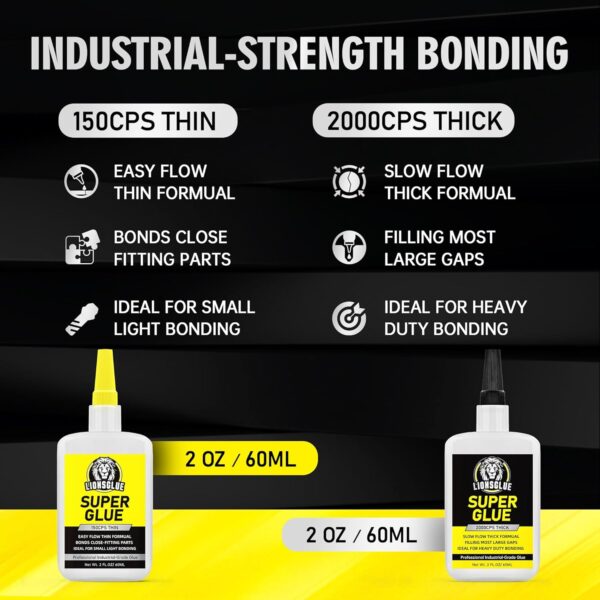 Heavy Duty Super Glue for Various Materials, 120g - Image 4