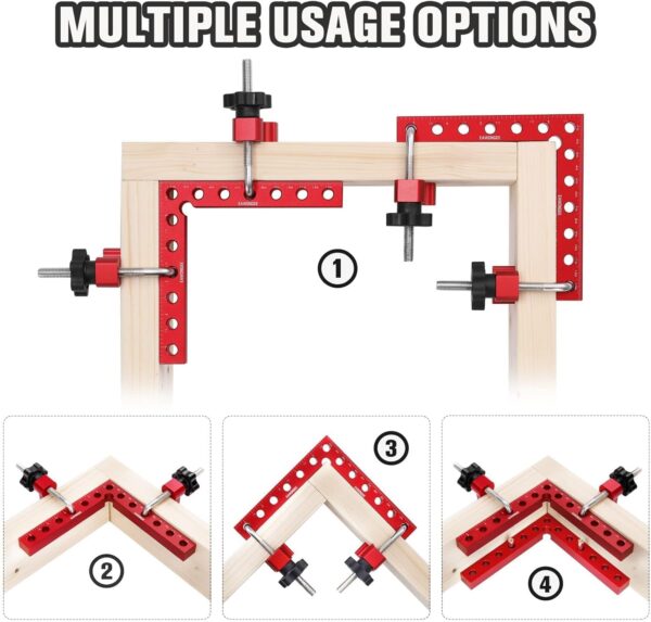 EAWONGEE 90 Degree Positioning Squares (2 Pack) for Woodworking - Image 5