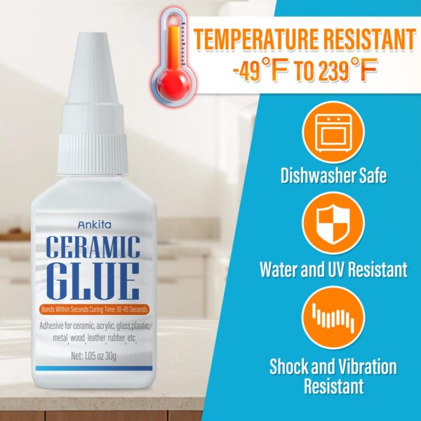 30g Super Ceramic Glue: Waterproof, Multisurface, High Temp Resistance - Image 3