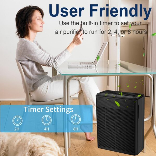 Large Room Air Purifier with True Hepa Filter, Low Noise - Image 6