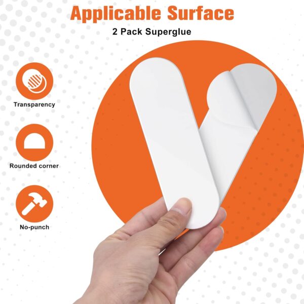 Replacement Adhesive Strips for Self-adhesive Paper Towel Holder. - Image 6