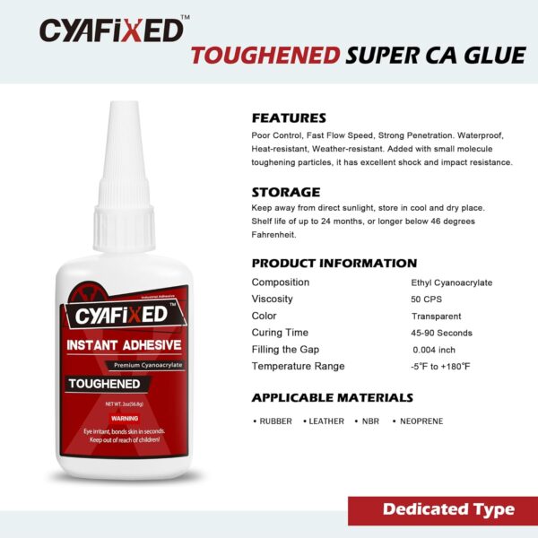 Professional Grade Toughened Super CA Glue, 2 oz. - Image 4