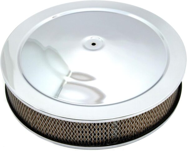 14" Chrome Steel Air Cleaner Set - Chevy/Ford/Mopar Compatible