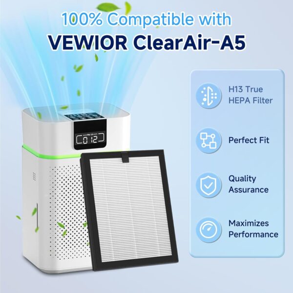 ClearAir-A5 Replacement Filter for VEWIOR Air Cleaner - Image 3