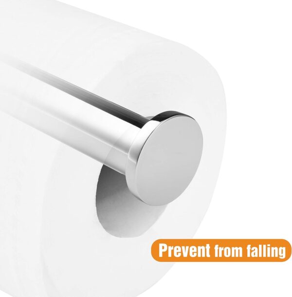 HITSLAM Chrome Self Adhesive Toilet Paper Holder for Bathroom - Image 4