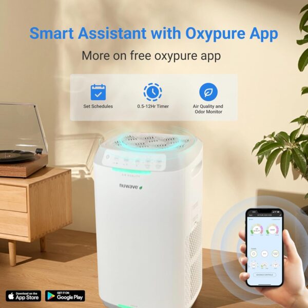 Nuwave Oxypure Air Purifier: Large Room, Smart Cleaner, App Control - Image 6