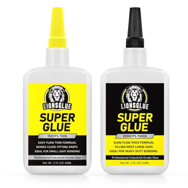 Heavy Duty Super Glue for Various Materials, 120g