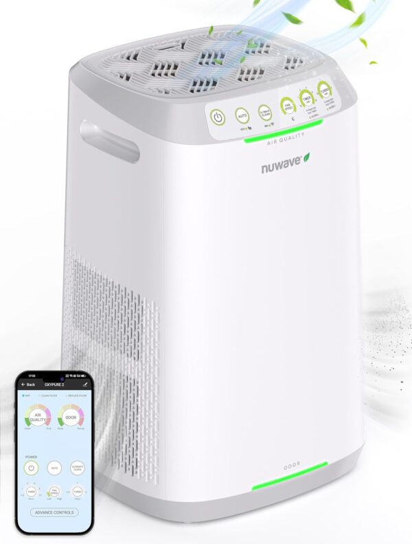 Nuwave Air Purifier: Large Room, Washable Filter, Allergies, Smoke