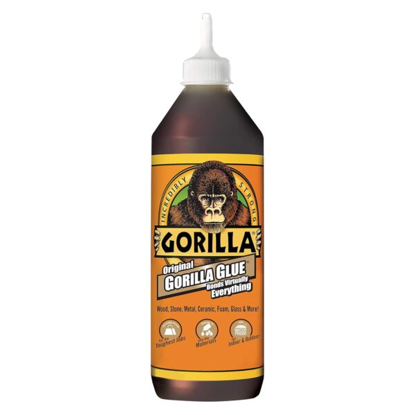 Gorilla Waterproof Polyurethane Glue, 36 oz, Brown