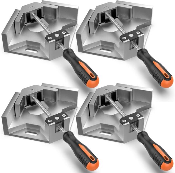 Housolution 90° Aluminum Corner Clamp [4 PACK] Woodworking Tool