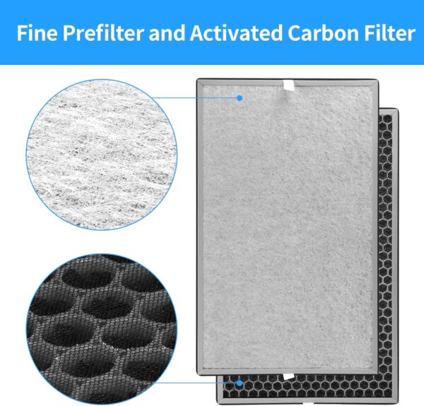 2 Pack Upgraded HEPA Carbon Filter for Shark Air Purifier - Image 5