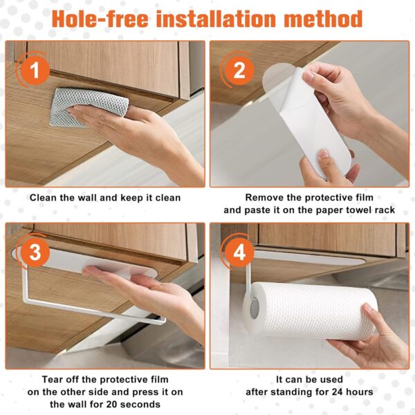 Replacement Adhesive Strips for Self-adhesive Paper Towel Holder. - Image 4