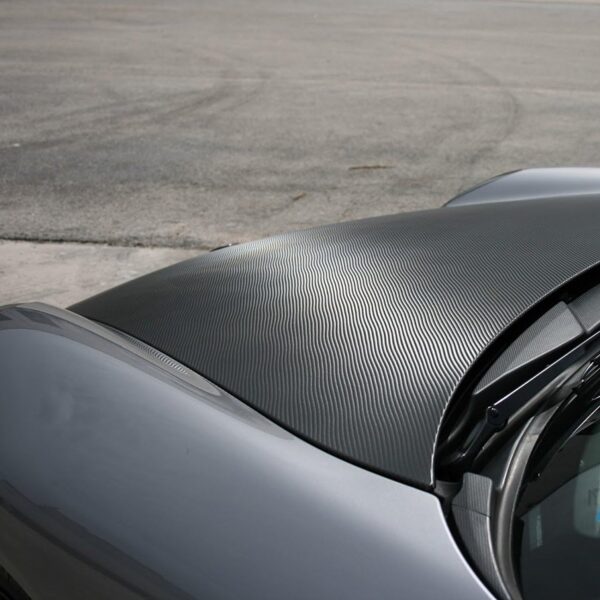 LZLRUN 3D Carbon Fiber Vinyl Wrap - 12"x60" - Black - Image 2