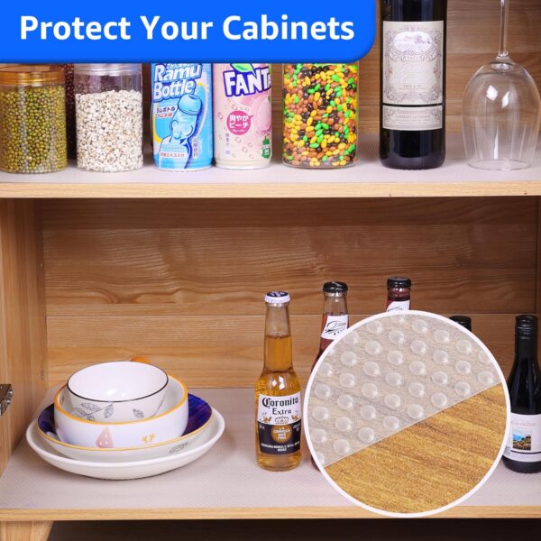 Clear Waterproof Shelf Liners, 17.7 x 96 inch, Non-Adhesive - Image 2