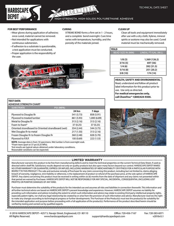 All Weather Masonry Adhesive in 10.5 oz and 29 oz - Image 7