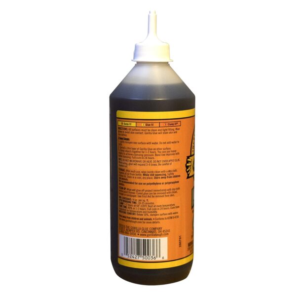 Gorilla Waterproof Polyurethane Glue, 36 oz, Brown - Image 3