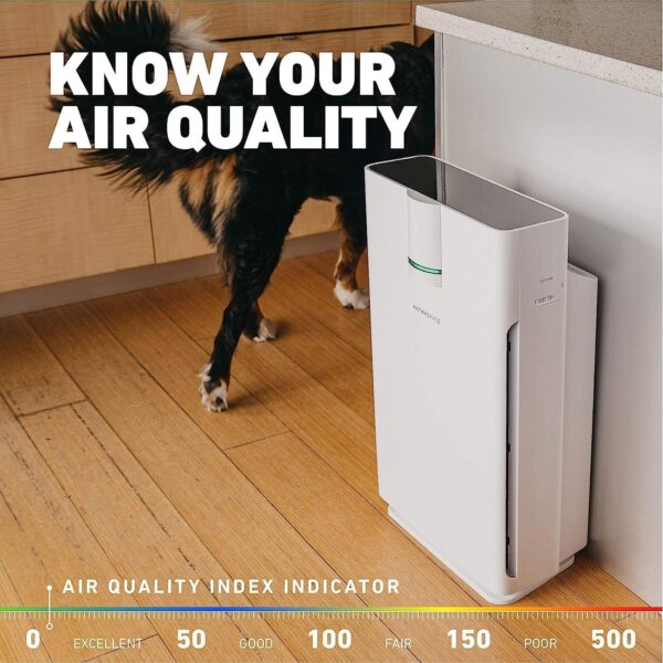 HATHASPACE Smart Air Purifier - True HEPA, Allergies, Smoke, Pets - 1500 Sq. Ft. - Image 4