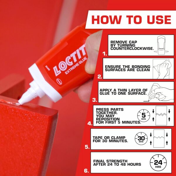 Loctite Extreme Glue: Strong All Purpose - 1.62 oz Tube - Image 2