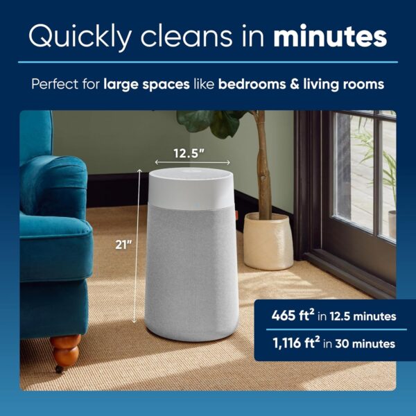 BLUEAIR Air Purifier for Large Home Room, Bedroom, Pets - Image 2