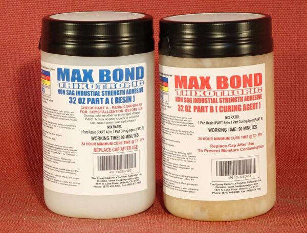 MAX Bond THIXOTROPIC Epoxy - 1/2 Gallon Kit - Industrial Grade