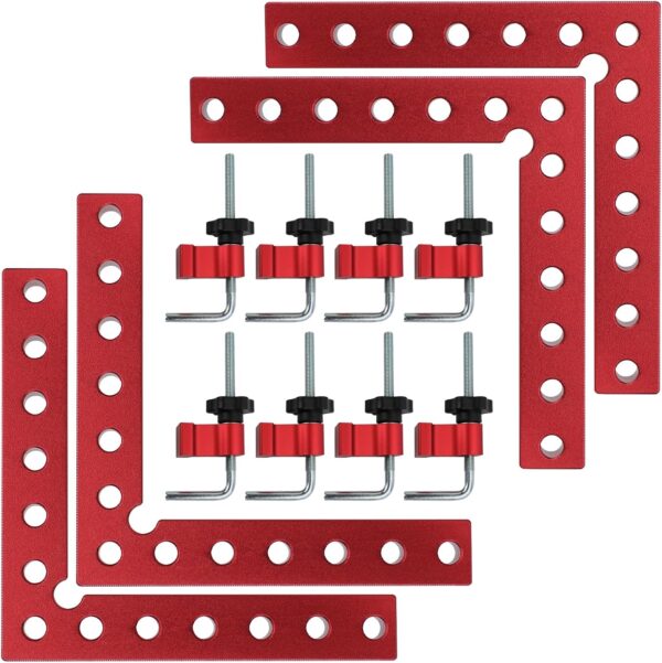 ATOLS 90 Degree Positioning Squares, 5.5" Aluminum Alloy (4 Pack)