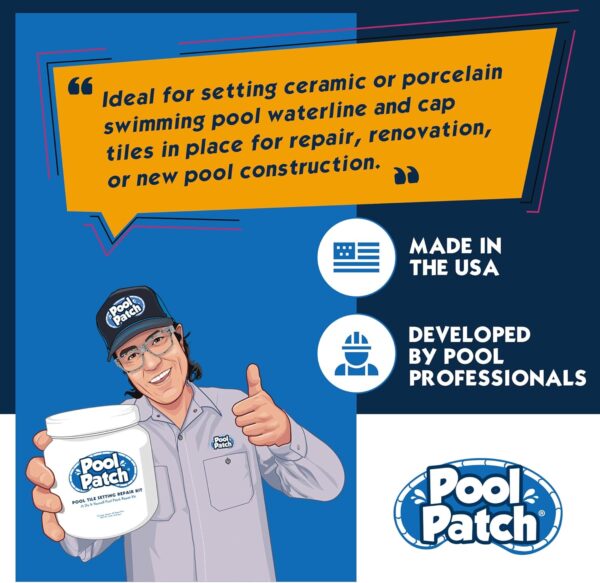 Pool Patch Gray Tile Adhesive Repair Kit - 3 lb - Image 5