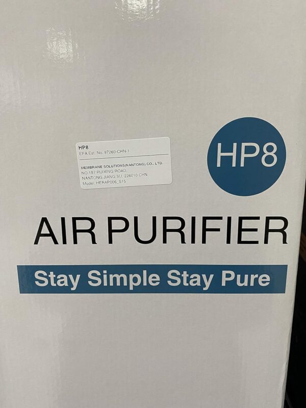 SimPure HP8 Air Purifier: Quiet True HEPA Filter for Allergies, Pets, Smokers - Image 8