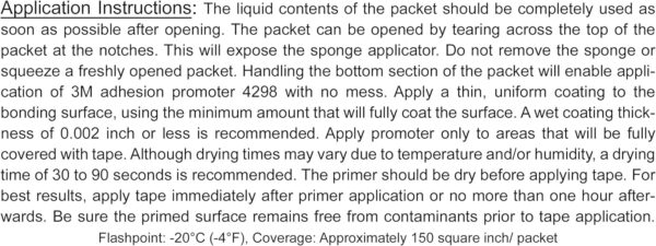 3M 4298 Adhesion Promoter with 3 Sponge Applicators - Image 4