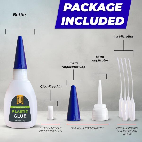 Y'allCanDiy Super Glue for Plastic - Heavy Duty Adhesive - Image 2