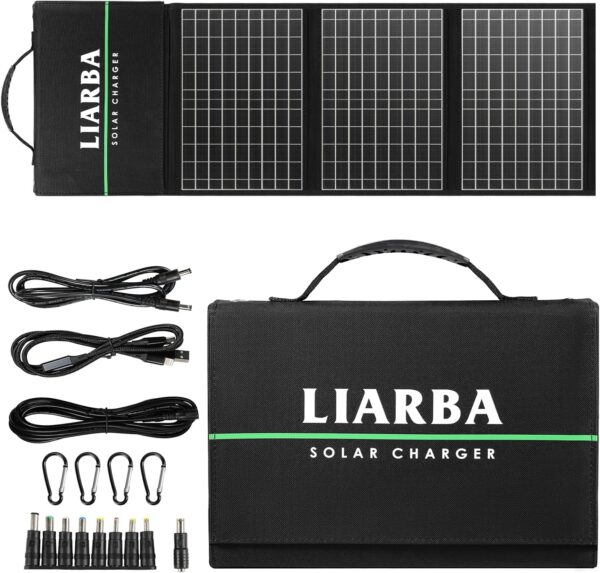 60W Portable Solar Panel Charger for Outdoor Activities