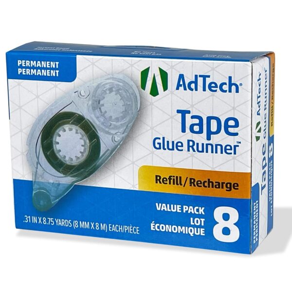 AdTech 05674 Tape Refills, Pack of 8, Clear