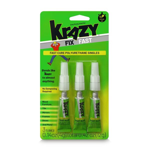 Krazy Fix Fast Waterproof Glue, 12g Pack, Shoe Repair