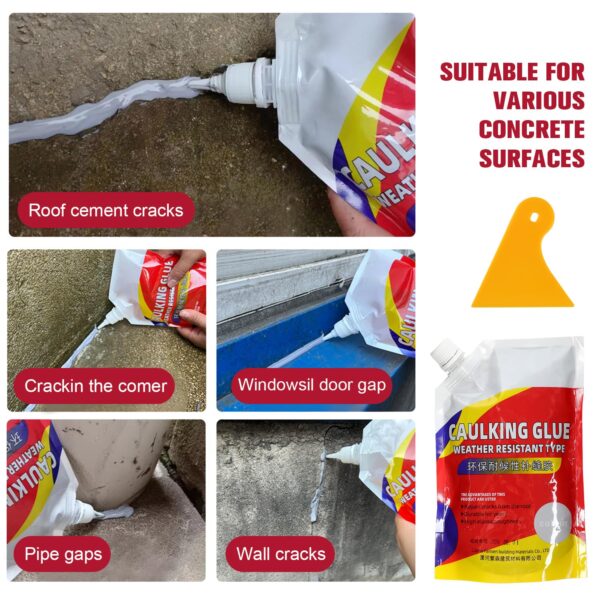 Waterproof Concrete Crack Repair Sealant - Quick-Drying 500g - Image 4