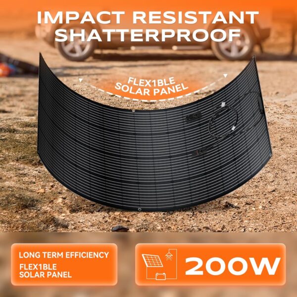 200W Flexible Solar Panel for RV, Trailer, Camper, Cabin - Image 3