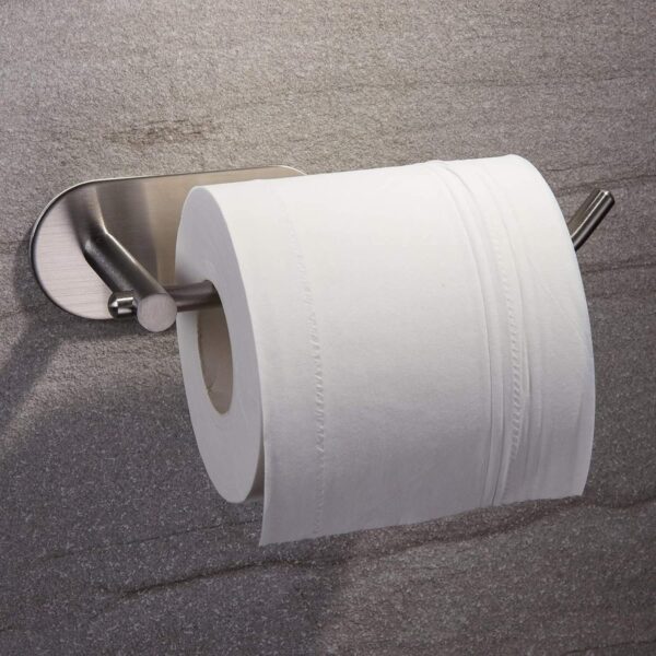 YIGII Adhesive Toilet Paper Holder - Self Adhesive Stainless Steel - Image 4