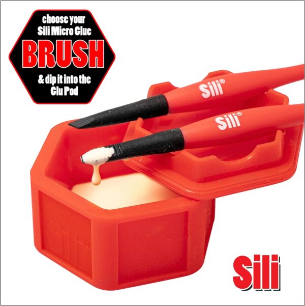 Sili Non-Stick Silicone Glue Brush Set | Woodworking, Arts, Crafts - Image 3