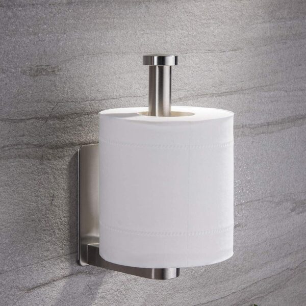 YIGII Self Adhesive Toilet Paper Holder - Stainless Steel Brushed - Image 3