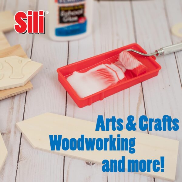 Sili Glue Roller & Tray for Crafts, Woodworking Projects - Image 3