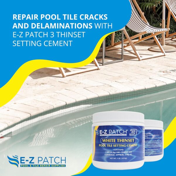 E-Z Patch 3 Pool Tile Thinset Cement (1 lb) - Image 3