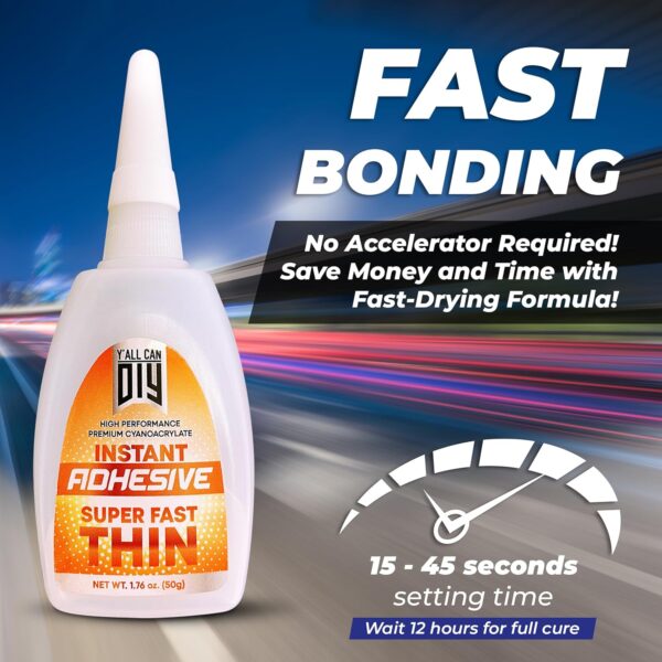 2 Pk CA Glue for Woodworking - Fast Drying - Image 3