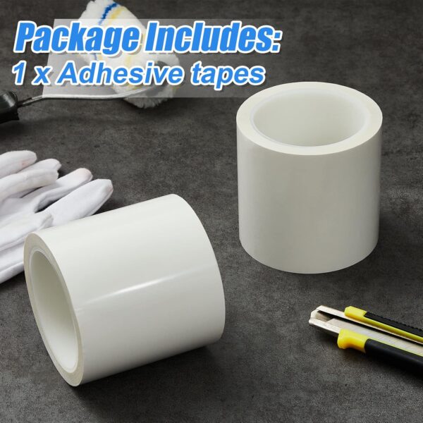 Jutom White Vapor Barrier Tape, 3.78 Inch Waterproof Seam Tape - Image 3